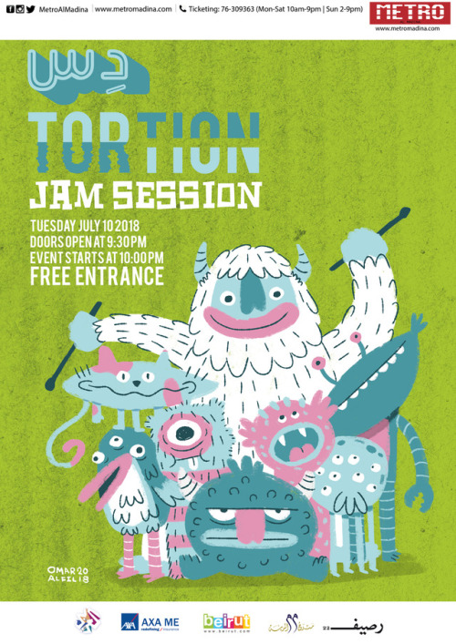  Another month, another دِسTortion jam session at Metro Al Madina. This month’s features a mon