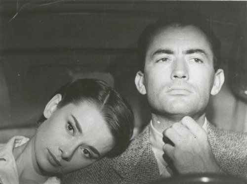 Audrey Hepburn & Gregory Peck in Roman Holiday.