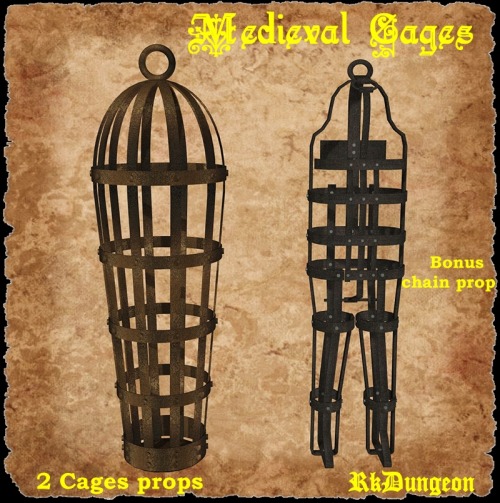 Porn photo Two medieval cages prop for your scenes.