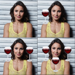 thebuttkingpost:  spitblaze:  keatonpatti:   Amazing Photos Show How Portraits Change After 1, 2, and 3 Glasses of Wine!     I was whispering “don’t” to myself as I scrolled down but it still happened.