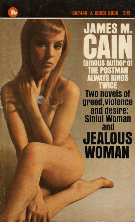everythingsecondhand: Jealous Woman, by James M. Cain (Corgi, 1966). From a box of books bought on Ebay. 