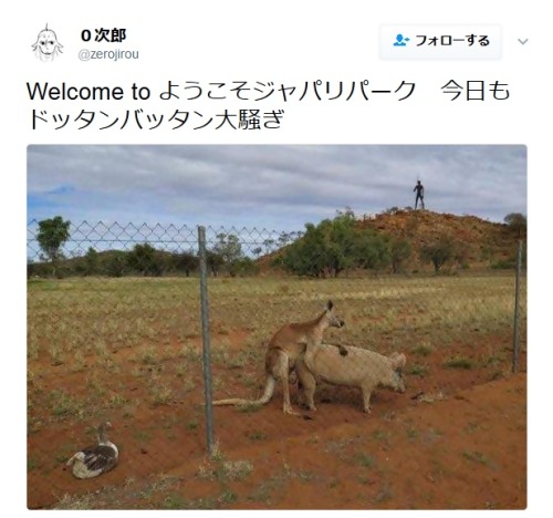 re-nise3kawan:  ０次郎さんのツイート: “Welcome to ようこそジャパリパーク　今日もドッタンバッタン大騒ぎ https://t.co/rPv0PO4Crt”https://twitter.com/zerojirou/status/841203016862584832