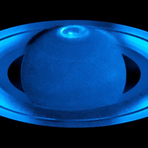 space-pics:Saturn’s northern auroras by europeanspaceagency