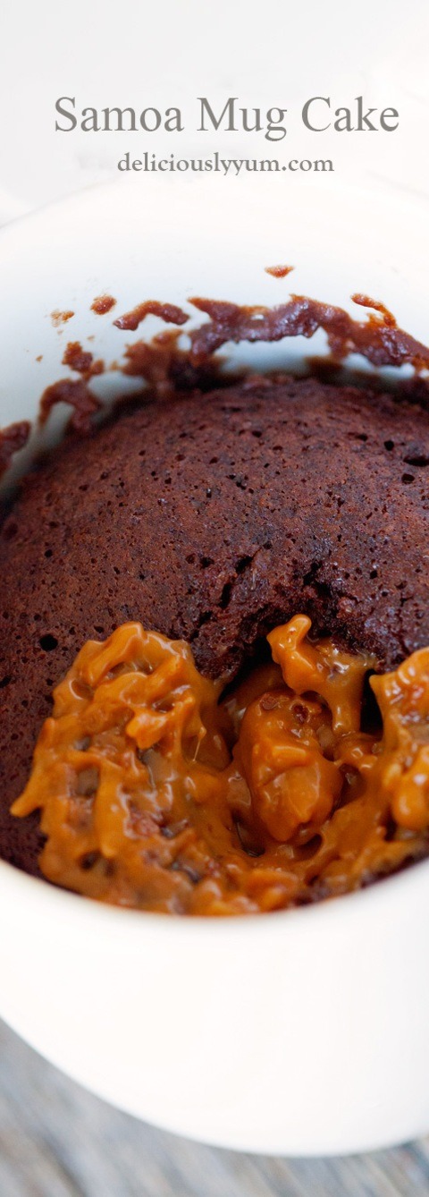 Samoa Mug Cake