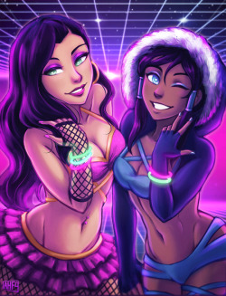 iahfy:  commission for @d-tor! He asked for my rave!korrasami, which