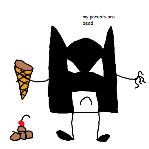 legs-are-just-for-show: me and ago we’re bored and made this tiny batman thing