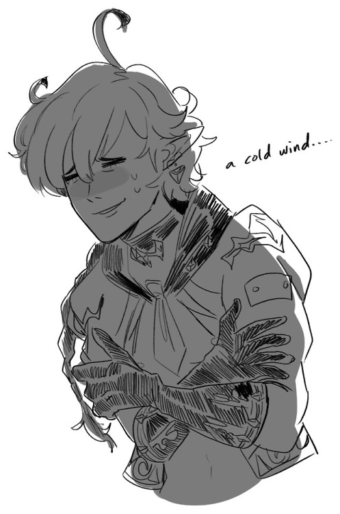 mxihi: twitter asked: alphinaud but with more sexy slits in his outfit