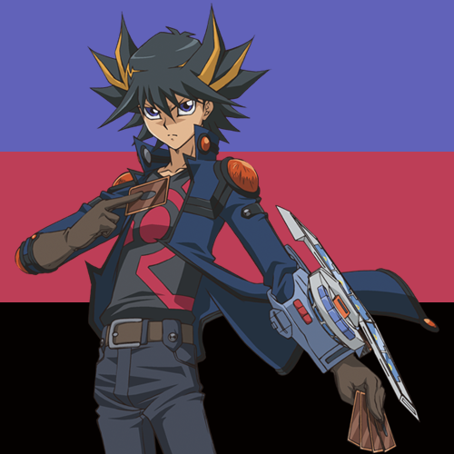 Polyamorous flag but it’s color picked from Yusei Fudo!