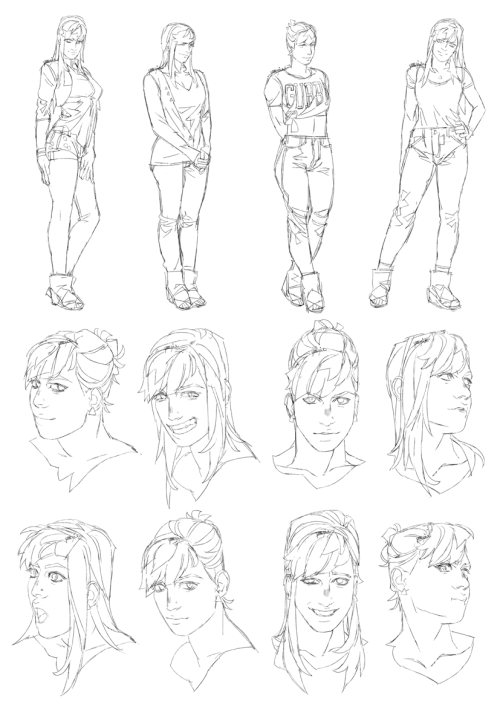 made a bunch of oc sprite sketches because they wouldn’t leave my brain alone