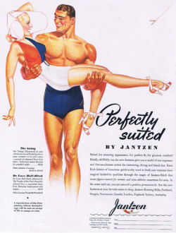 guyfarris:  VINTAGE GEORGE PETTY DRAWING FOR JANTZEN SWIMWEAR AD