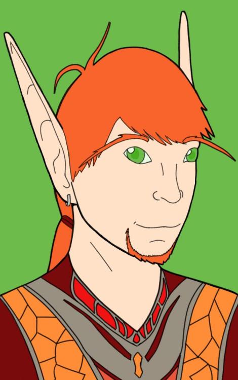 A drawing of Shanlorel’s husband, Den’auril.