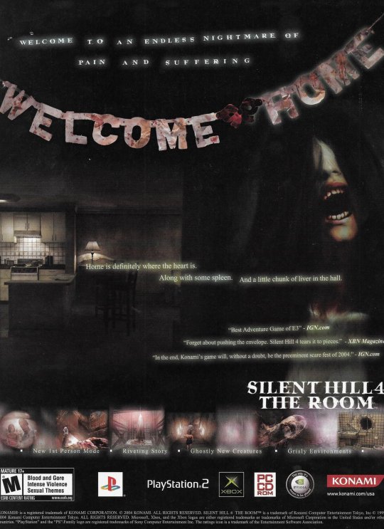 horror-n-m3tal:Silent Hill: Magazine Ads. 1999,2001,2003,2004.    