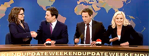 drunkknope:The best SNL Weekend Update team to ever grace television#I still haven&rsquo;t fully