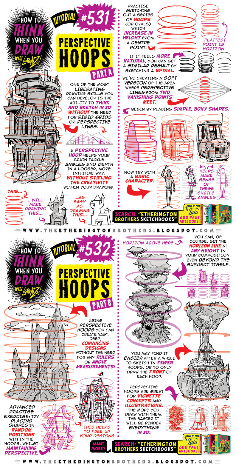 PERSPECTIVE HOOPS! Im Creating The Worlds First True ENCYCLOPEDIA Of Drawing Tutorials Under The Hashtag