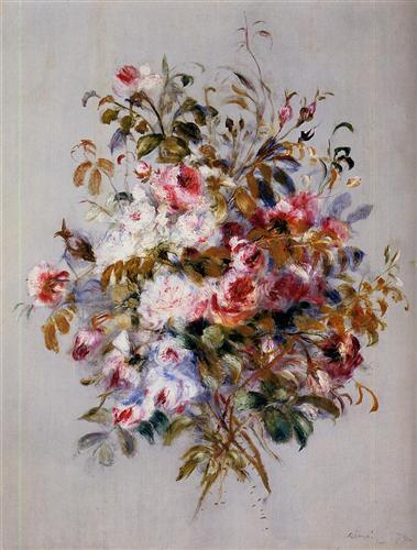 A Bouquet of Roses, Pierre - Auguste Renoir 1879Impressionism Sterling and Francine Clark Art Instit
