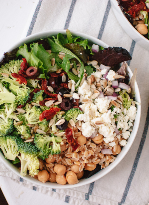 happyvibes-healthylives:Greek Salad with Broccoli