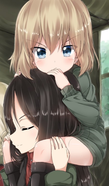 katyusha and nonna (girls und panzer) drawn by pentagon (railgun ky1206) - Danbooru