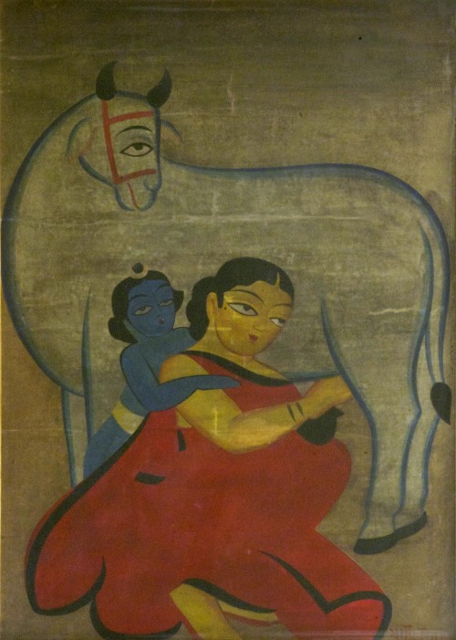 Krishna and Yasoda, Jamini Roy