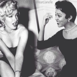 dandridgelove:  Introduced at the Actors Lab in Los Angeles, Dorothy Dandridge and Marilyn Monroe became great friends. The two were young actresses who dreamed of reaching Hollywood superstardom. Marilyn would visit Dorothy at her Hilldale apartment