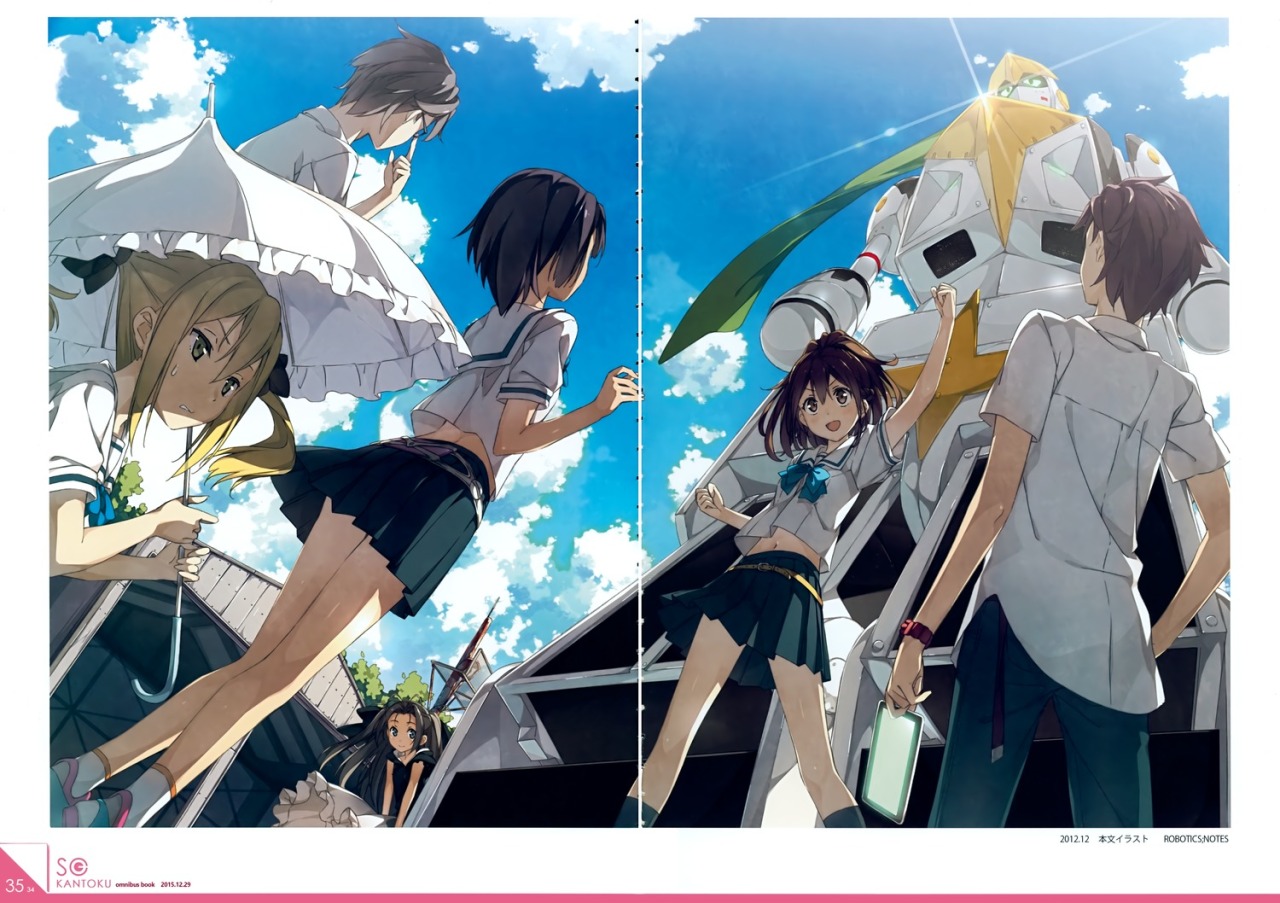 5 nenme no houkago kantoku robotics;notes mecha megane seifuku tagme thighhighs umbrella