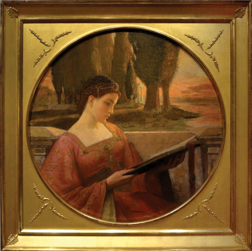 carminagf:Woman Reading. c1898. Charles Allen Winter  Charles Allen Winter. American artist (1869–19