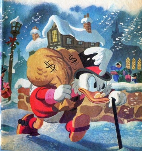 Scrooge McDuck. From the Little Golden Book, Donald Duck and the Christmas Carol (1960). Art by Carl