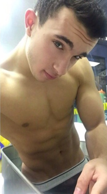 hotguysoffacebook:  If you like what you see from this hottie, check out his tumblr..http://gymnastkid589.tumblr.com