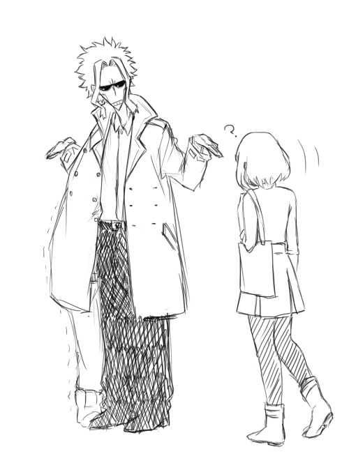 snizzypi:  athanatosora:  Sickly dad keeping his kids warm during the winter. Or something. He still has a use for his over-sized clothesThis is the explanation:   I can never get over this now. Thanks. 🤣