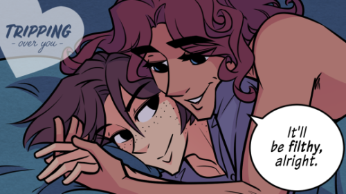 New page up for TRIPPING OVER YOU!♥ First Page Psst— our patrons on Patreon get each page one update