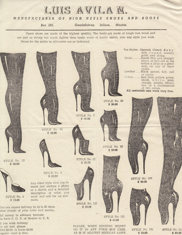 dulltooldimbulb:1955 catalog Avila’s Mexican Boots  VINTAGE SLEAZE THE BLOG HERE