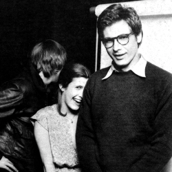 maisiewilliams:  “Mark was 24, I was 19 and Harrison was 33. He was like the big man on campus. You looked at him and you said to yourself, He’s going to be a star.” -Carrie Fisher 