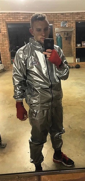 Guys in Sauna Suits — Marry me!