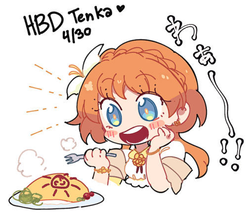 Illustrations for Tenka (4/30) and Tomoko/Io’s (5/1) birthdays~