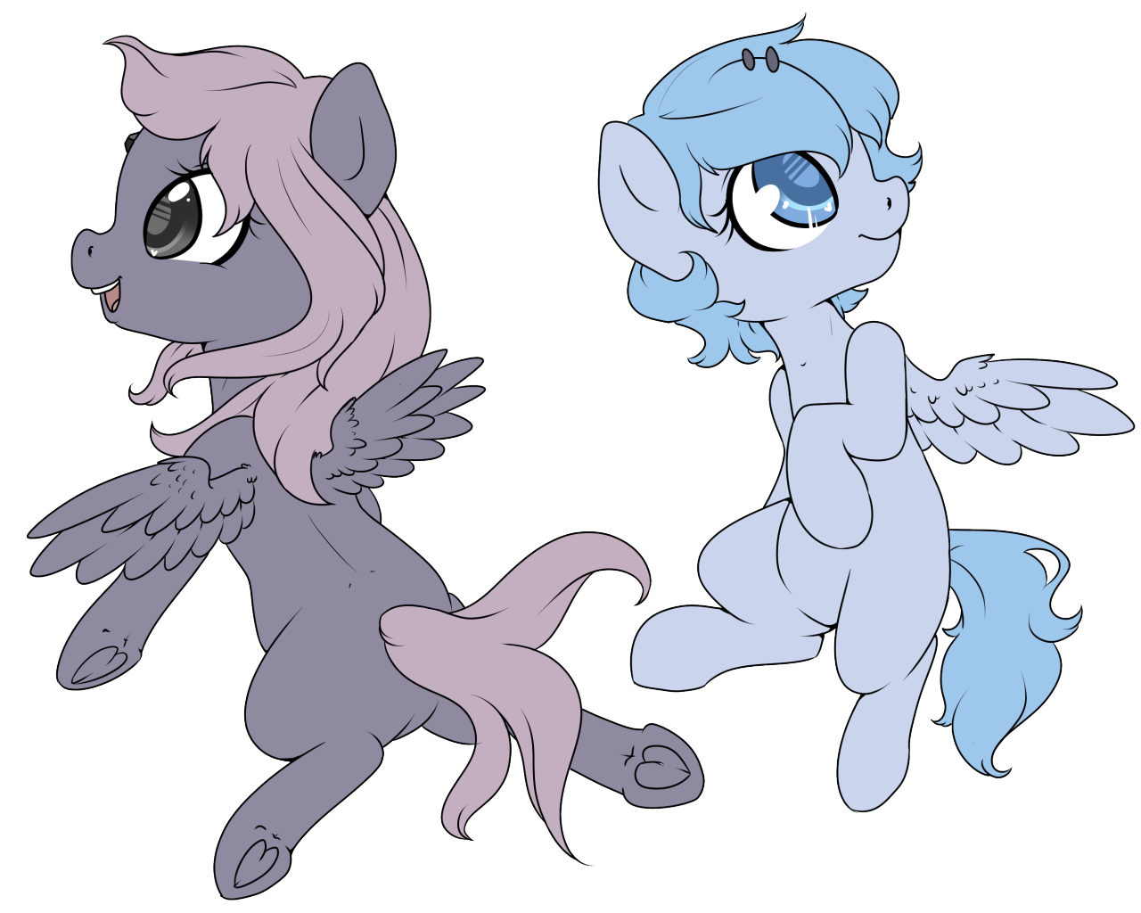 bubblepopmod:  Two tiny ponies that are too pure for this world.  Cuties &lt;3