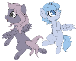 bubblepopmod:  Two tiny ponies that are too