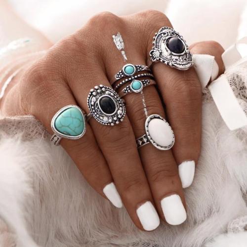 favepiece:5-Piece Beach Boho Ring Set - Get a 10% discount with code TUMBLR10!