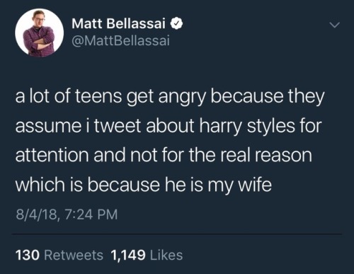 dragongf:dragongf:MeMy favorite thing about Matt’s tweets is how relatable they are but also Harry f