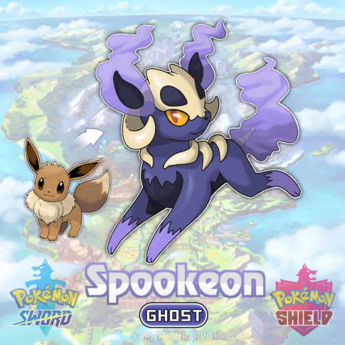 splatterparrot:Trainers! Cause a scare with Spookeon!Eevee evolves into Spookeon once it levels up w