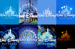 mickeyandcompany: 64 variations of the Walt Disney Pictures intro. From The Black Cauldron (1985) to Cinderella (2015). Including some variations from trailers. (click in the pictures to zoom and read the captions)