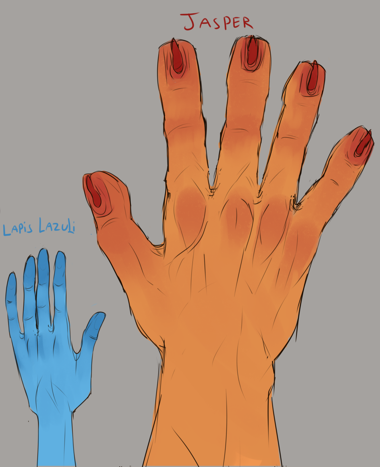 deadwooddross:  First teeth….now hands!-Other than being extra spindly, pearl has