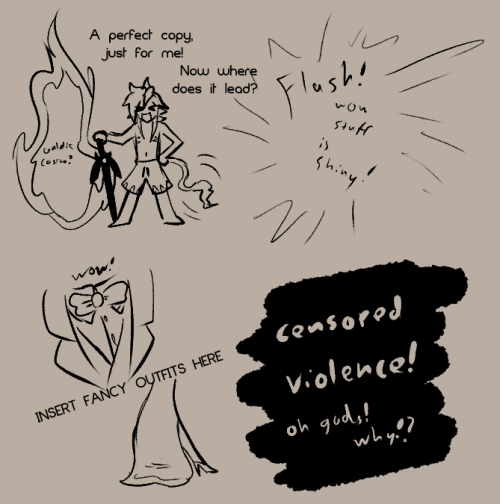 “Under-dressed”low effort comics from that time I had zero energy.While everyone’s OCs fought at the