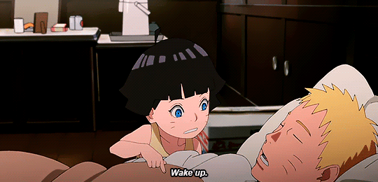 sarapyon:  Himawari and Boruto trying to wake up their dad (*&gt;艸&lt;)
