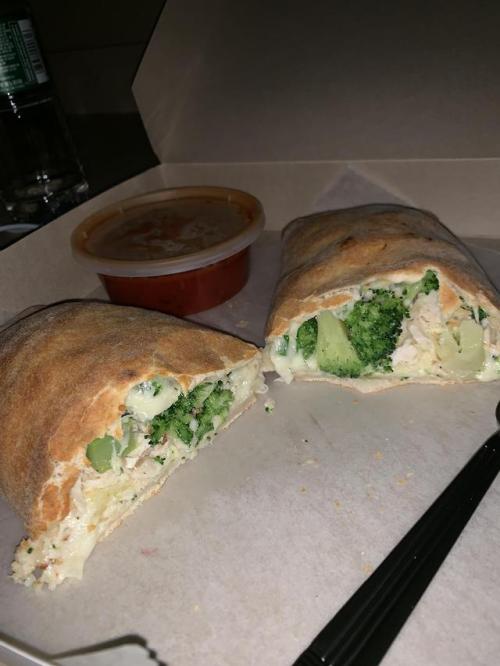 [I ate] Grilled Chicken and Broccoli Stromboli.