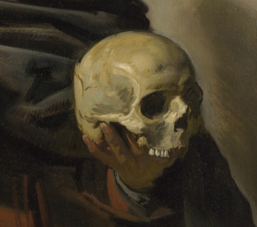 Young Man with a Skull (1626 / Detail) - Frans Hals
