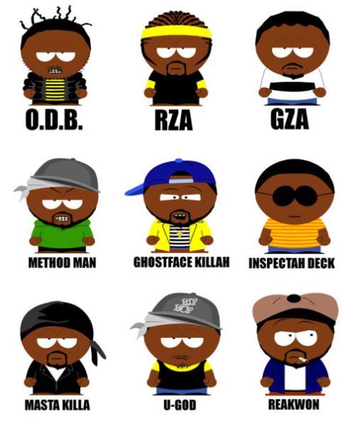 Wu tang cartoon style