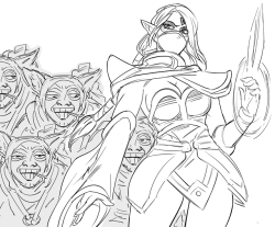 theartistknownasbb:Dota2 commission I worked on during the International finals. Ended up missing a lot of the OG insanity because I kept on thinking “LGD’s got this” and left to go eat etc.