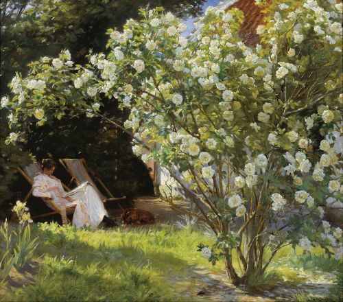 artisticinsight:Loggia in Ravello, 1890, and Roses, 1893, by Peder Severin Krøyer (1851-1909)