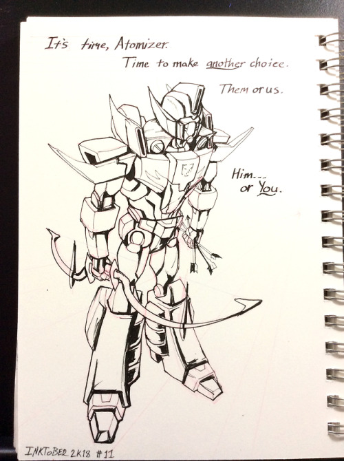 Behind but STILL TRUCKING with Inktober / Lost Light fest. Mirage &amp; Atomizer!Both had to be 