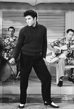 theniftyfifties:  Elvis Presley in ‘Jailhouse Rock’, 1957 