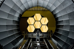 spaceexp:  Telescope Mirror Segments of the NASA James Webb Space Telescope, 2011 Source: NASA’s Marshall Space Flight Center (flickr)